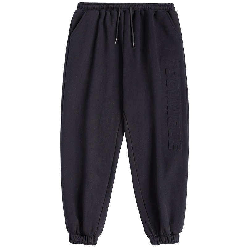 [直营]木林森(MULINSEN)秋冬男装休闲裤立体压花百搭束脚卫裤男