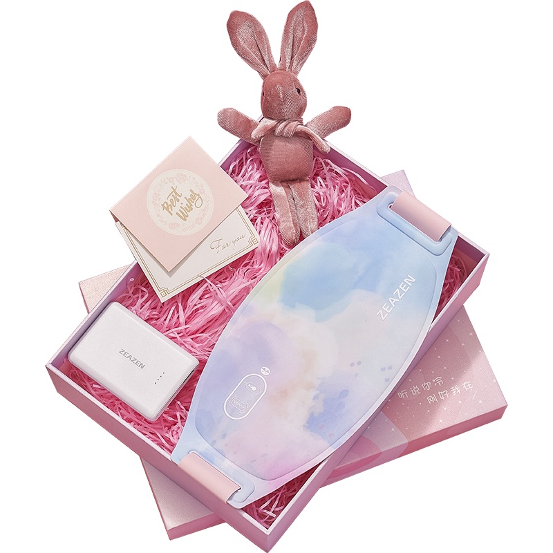 益森(ZEAZEN)充电宝加热宫带 艾草包艾灸电动按摩大姨妈神器 女友月经痛经宝宝贴七夕生日礼物小雏菊