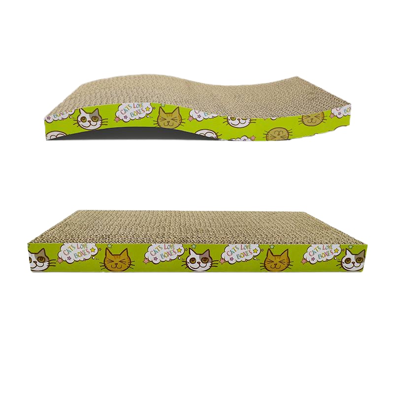 猫抓板瓦楞纸猫玩具磨爪神器耐磨猫爪垫大号小猫窝磨爪板猫咪用品 一个S板