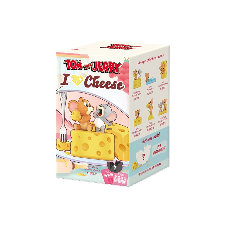 名创优品(miniso) 猫和老鼠我爱芝士系列主题手办创意玩偶(混)