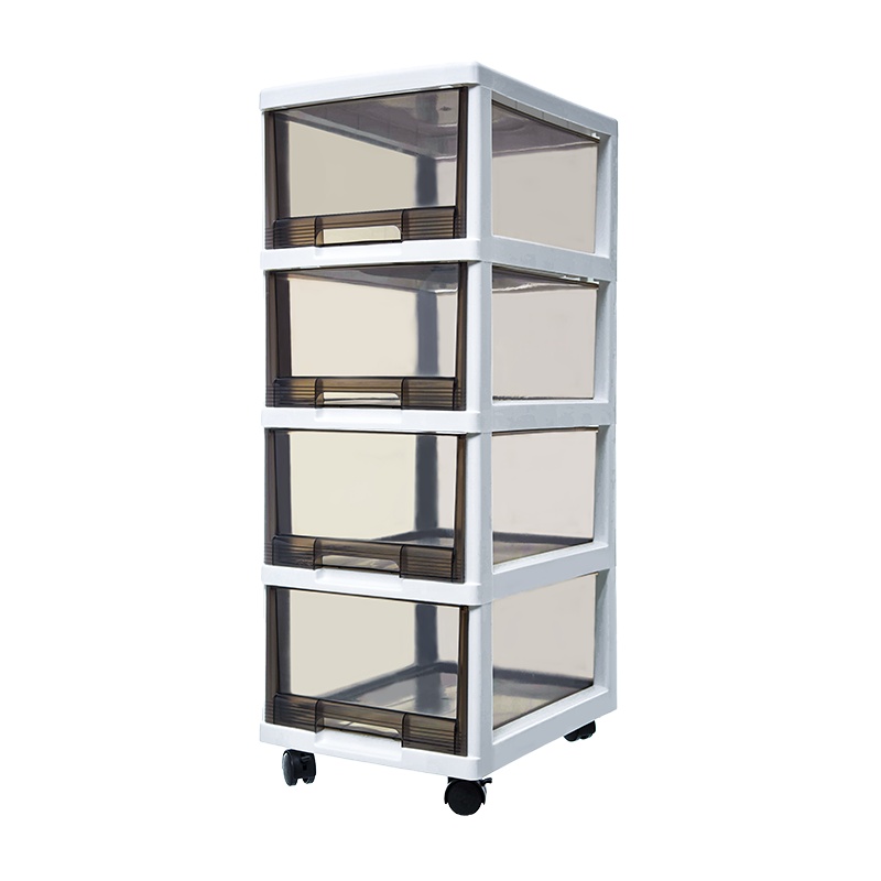 禧天龙收纳箱子抽屉式收纳柜多层衣物储物柜塑料客厅玩具四层置物柜