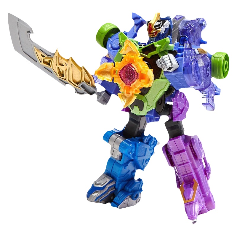奥迪双钻巨神战击队3玩具男孩变形机器人超救分队爆裂旋天豪华冲锋战机王勇击王破天裂地 (巨神1新品)裂地战机王 53330