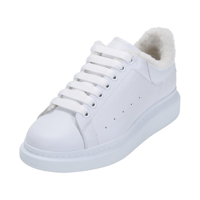 亚历山大·麦昆 ALEXANDER MCQUEEN 男士 皮革加绒款系带休闲运动鞋604228 WHVJX