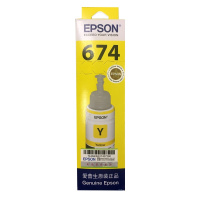 爱普生(EPSON)T6744原装墨水 适用L801/L805/L810/L850/L180 黄色 墨盒/墨水