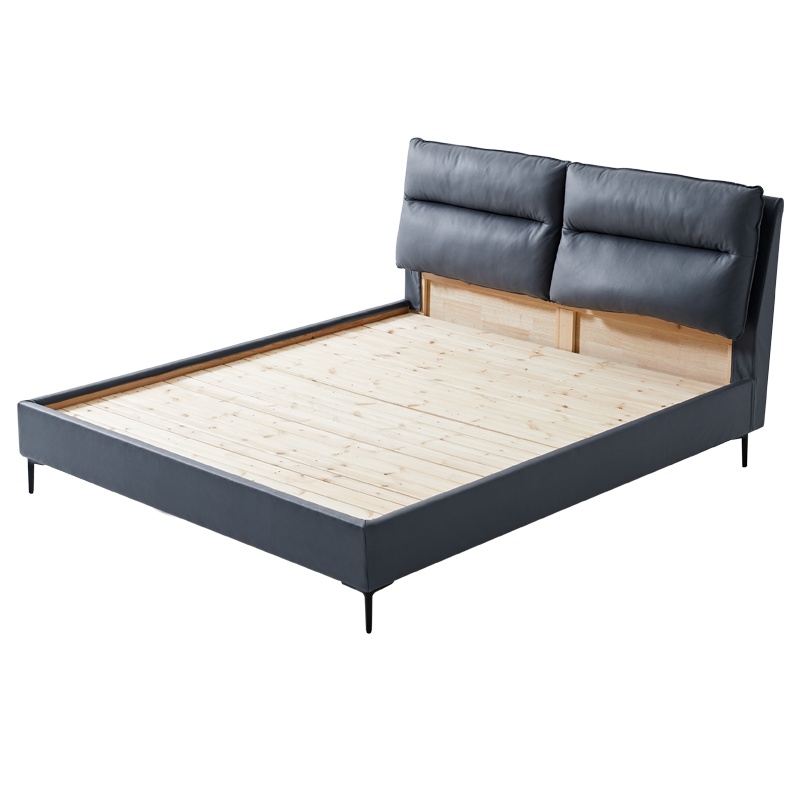 左右沙发北欧科技布床家具现代简约卧室布艺软床小户型主卧室婚床双人床组合套餐DR098