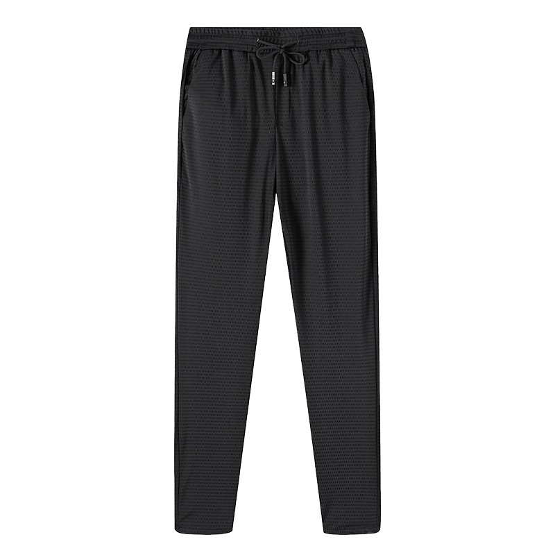 花花公子(PLAYBOY ICON)男士时尚休闲透气网眼休闲长裤