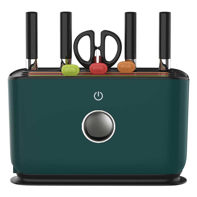 羿彩 (YECAI) 智能刀具消毒器紫外线高温烘干分类砧板消毒机充电式菜板消毒刀架