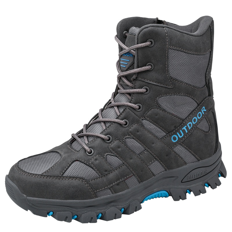 YIBULUOTUO高帮靴男冬季超轻沙漠靴棉靴秋季户外训练保暖透气登山鞋