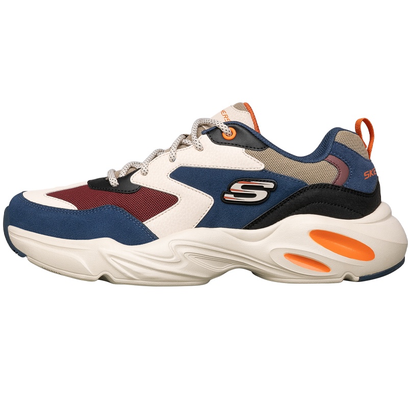 Skechers斯凯奇2021年春季新款男子复古厚底老爹鞋休闲运动鞋237236