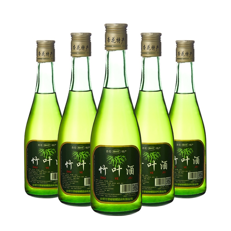 [6瓶装]自营竹叶酒山西源产地白酒45度375ml