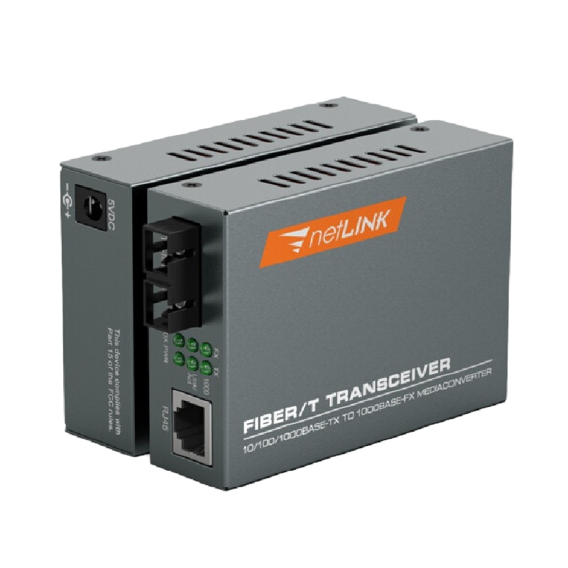 netLINK HTB-GS-03 千兆单模双纤光纤收发器 光电转换器 外置电源 SC接口 0-20KM