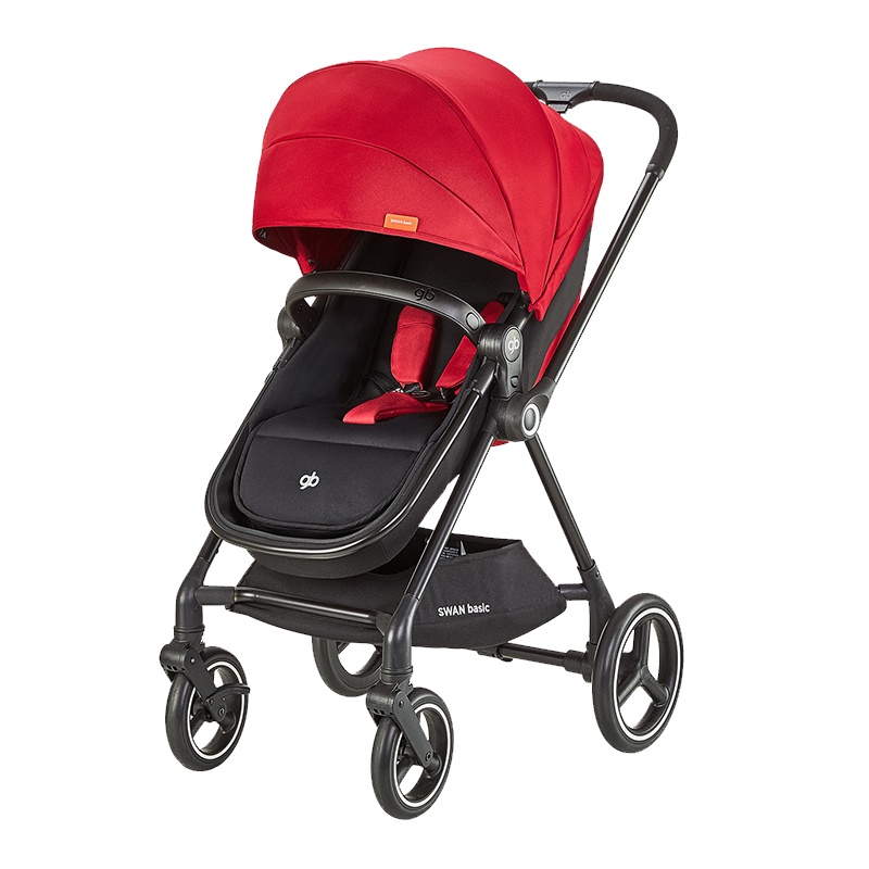 gb好孩子婴儿车 轻便折叠可坐可躺遛娃 天鹅青春版360旋转基础款 睡篮座椅可切换