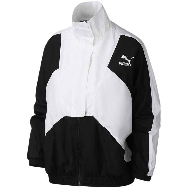 PUMA彪马女装运动服休闲防风衣拼接梭织外套597316