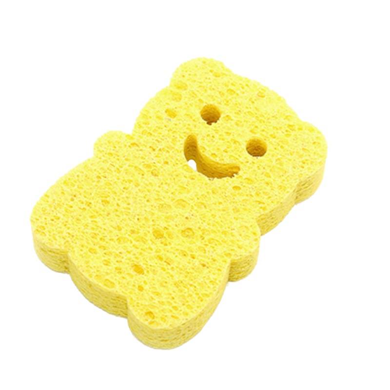 马博士天然木浆沐浴棉/宝宝喜欢的 可爱小熊造型 洗澡棉 超柔软