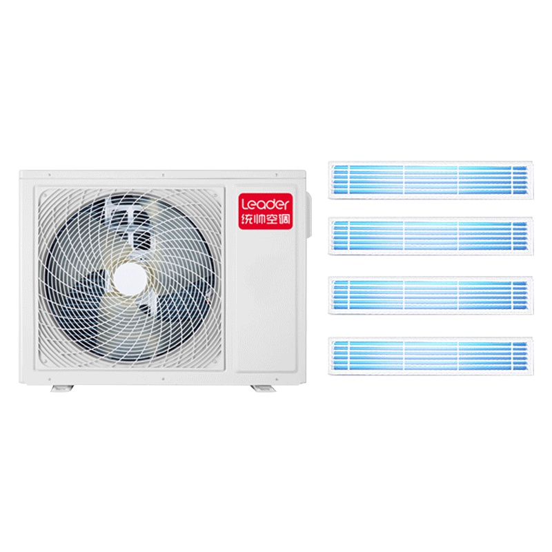 海尔5匹中央空调一拖四冷暖直流变频家用多联机统帅RFC125STSJVA