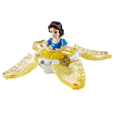 灵动创想迪士尼舞动公主陀螺儿童女孩玩具新款旋转魔幻小坨螺-白雪