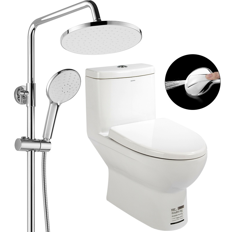 ARROW箭牌卫浴家用虹吸马桶增压淋浴手持花洒套装AB1116+AE3445S