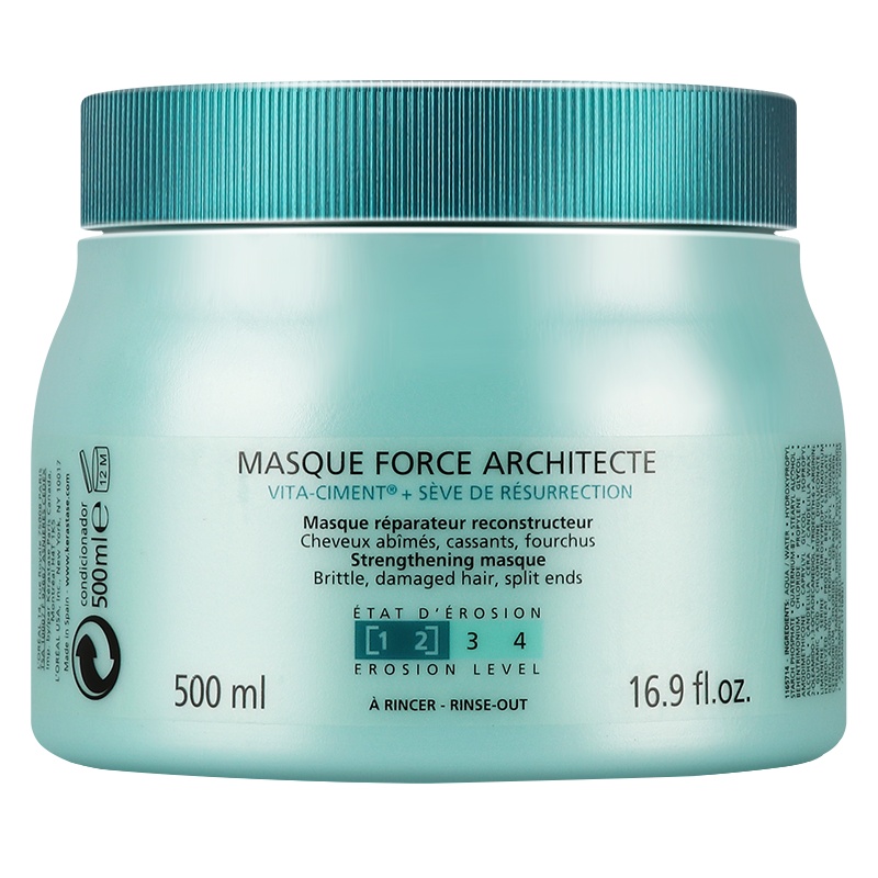 卡诗(KERASTASE)进口强韧修护发膜500ml强韧修护系列 针对烫染后轻中度受损发质