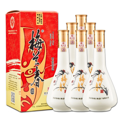 梅兰春 42度脸谱 500ml 6瓶整箱装 芝麻香型白酒 中华老字号酒[新旧