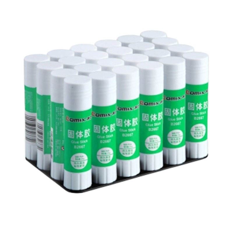 齐心(COMIX) B2667 强力PVP固体胶21克 24支 白