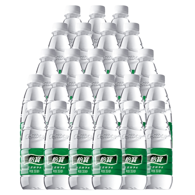 怡宝纯净水 饮用水 350ml*24瓶/箱 一箱装只发江浙沪地区 十箱起订