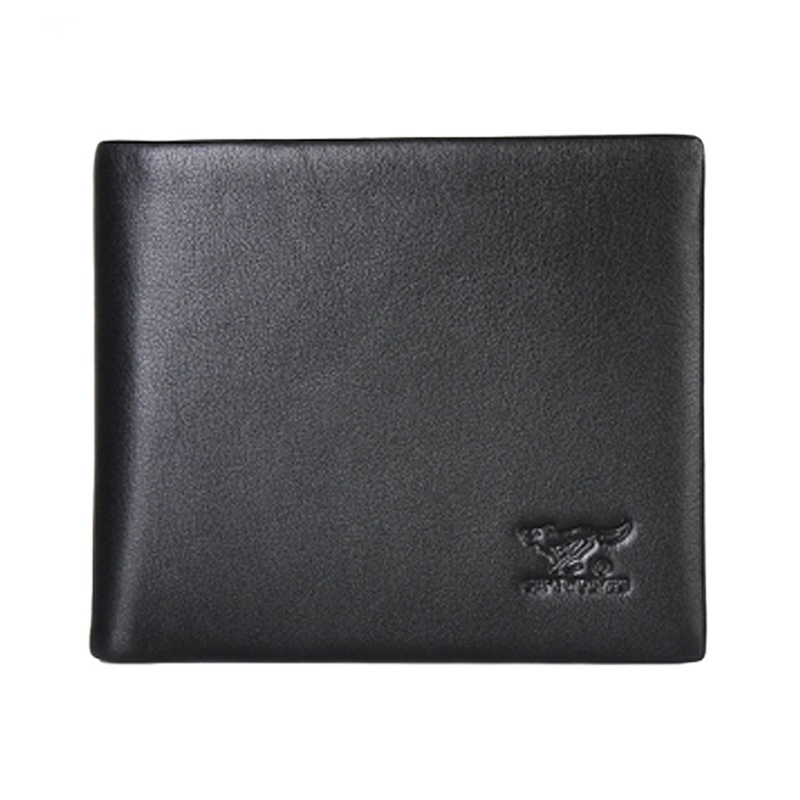 七匹狼SEPTWOLVES男士钱包短款 真皮头层牛皮钱夹 商务简约时尚休闲皮夹子钱包 横款