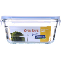 三光云彩(GLASSLOCK)钢化耐热玻璃单品保鲜盒加厚耐摔储物盒密封防漏OCST-165耐230℃烤箱用1650ml