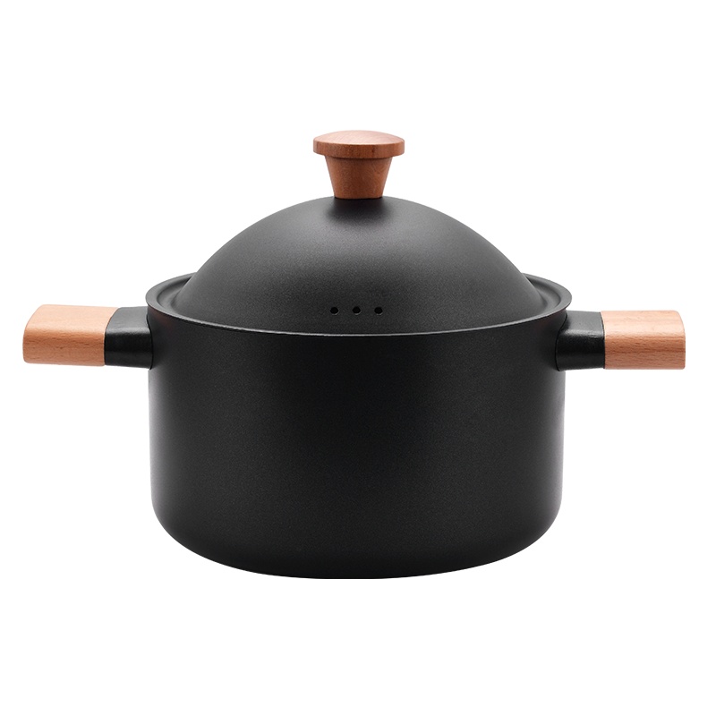 爱自由汤锅家用燃气加厚煮粥锅火锅炖锅奶锅不粘锅具电磁炉