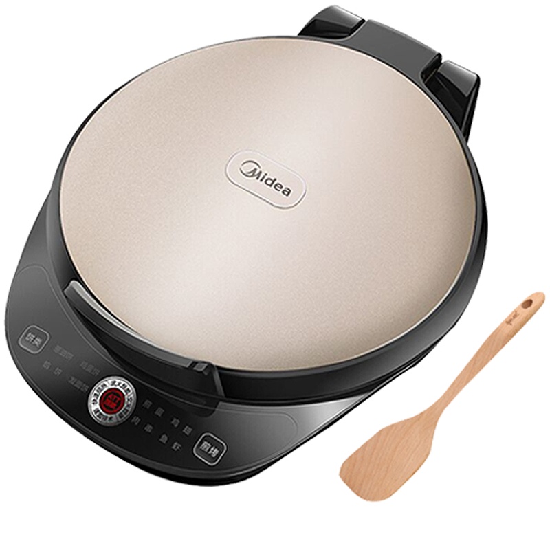 美的(Midea)煎烤机家用多功能加深加大煎烤双面上下盘单独加热煎饼烙饼薄饼机智能电饼铛JK30Easy103