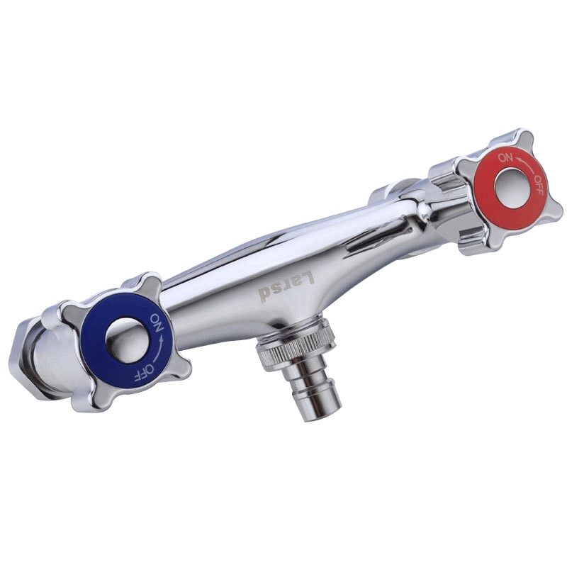 莱尔诗丹 LARSD LX311入墙式全铜洗衣机冷热水龙头双把双孔多功能混水阀 陶瓷片阀芯卫浴龙头