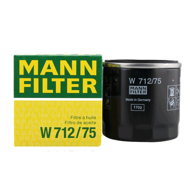 曼牌(MANN)机滤W712/75适配15-17款英朗18T/15-18款昂科拉/14-18款创酷/04款雅特H