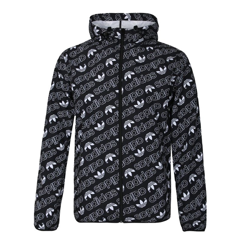 阿迪达斯(adidas)秋季男三叶草MONOGRAM WB梭织外套 DH4796