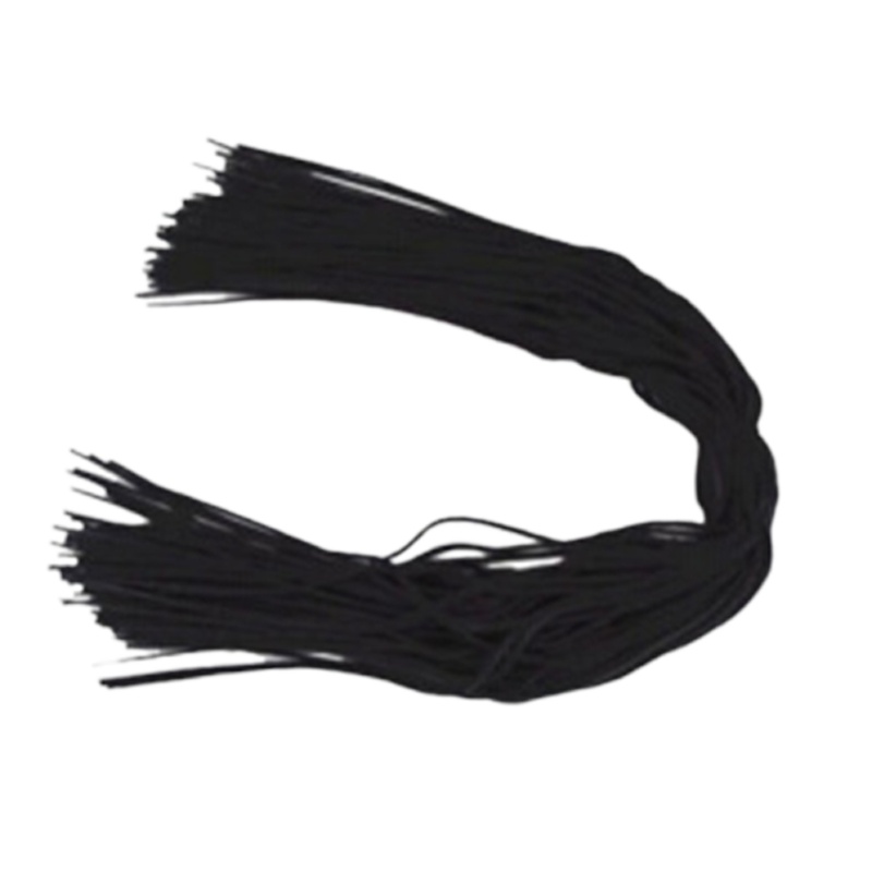 品创 账本用帐绳黑色账绳文件捆绑硬头绳装订线鞋带财务装订棉线绳31cm