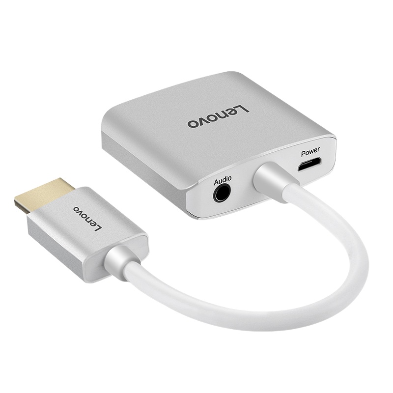 联想(Lenovo)H201转接线转换器分线器扩展坞HUB集线器 H201 HDMI转VGA线 视频音频输出 颜色随机