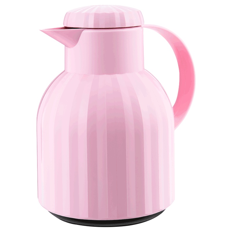 爱慕莎（emsa）桑巴公主裙系列家用欧式保温壶热水瓶玻璃内胆小暖瓶1.0L玫瑰粉色/浅蓝色