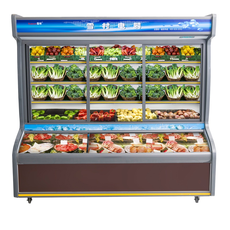 雪村(Xuecun)HY-2000H 豪华款点菜柜 商用展示柜 上冷藏 下冷冻柜 保鲜柜 麻辣烫柜 冰柜 商用冷柜