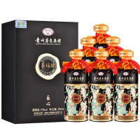 贵州茅台集团保健酒业有限公司 53度酱香型白酒 茅坛酒 匠心 飞天仕女图礼盒酒水 500mL*6瓶 整箱装
