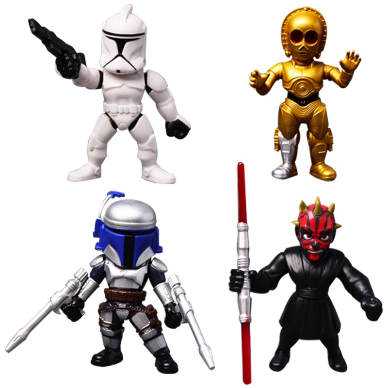 梦幻工场 4款星球大战盒蛋手办 黑武士白骑兵达斯摩尔车载 手办模型玩具摆件