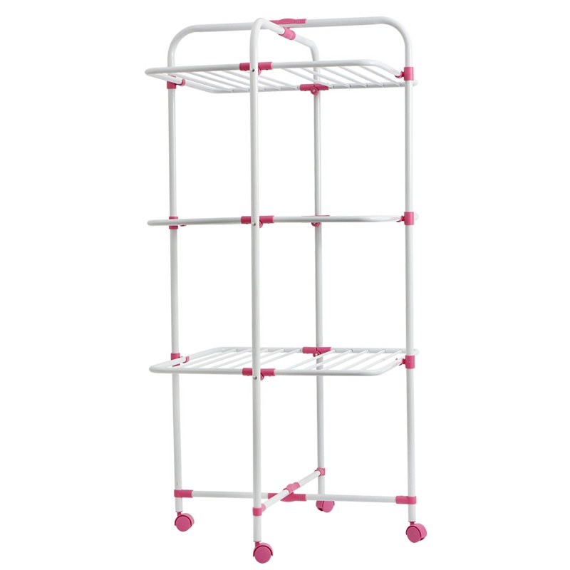 欧润哲(ORANGE) 多功能可旋转晒衣架可折叠晾晒架阳台不锈钢婴儿尿布毛巾架宝宝晾衣架106888 106816