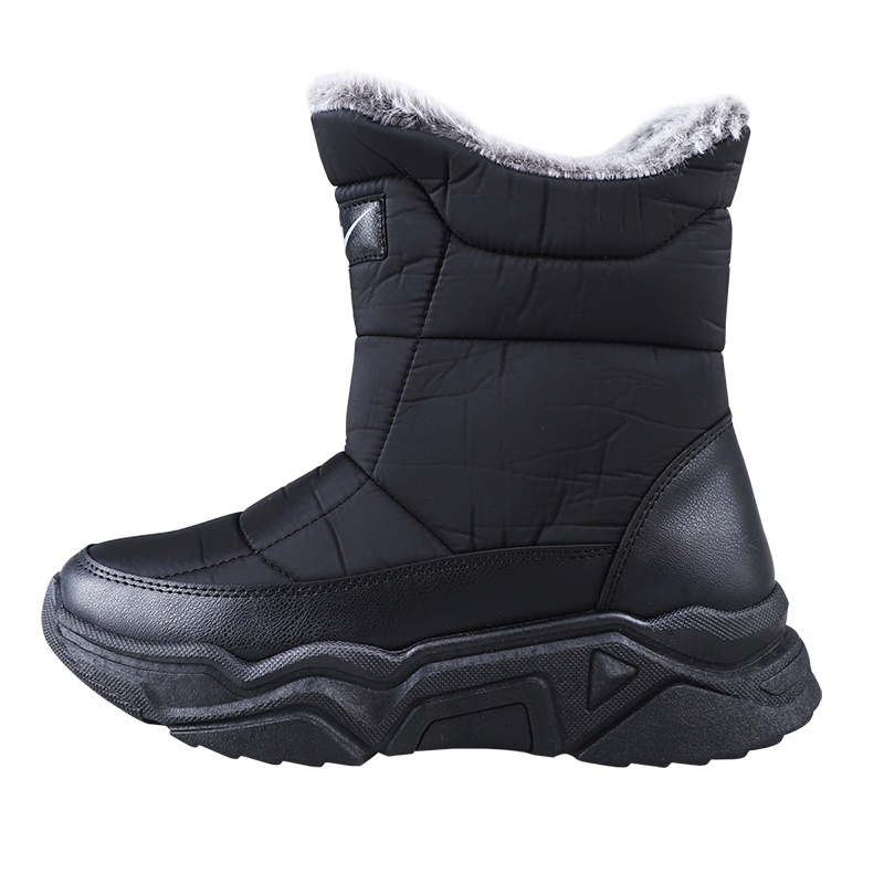 双星休闲鞋冬季女加绒拉链高帮保暖加棉运动保暖鞋棉鞋