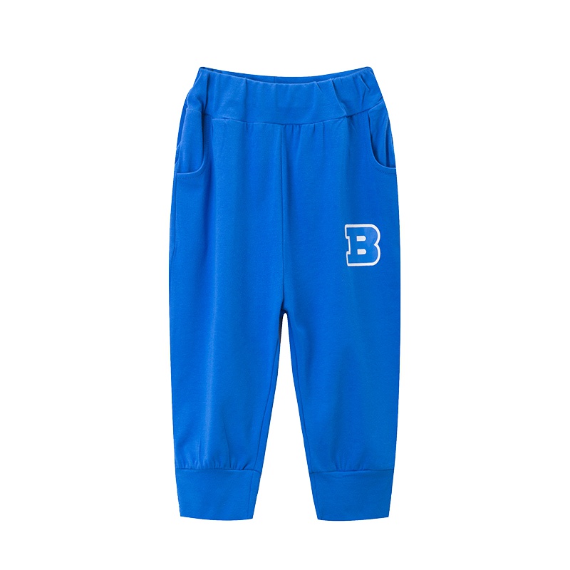 巴布豆/Bobdog童装 19新款童装夏季纯棉男童儿童短裤七分裤911K23096