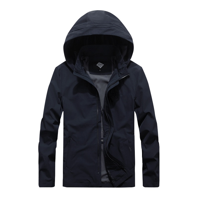 男春秋季新款休闲修身吉普百搭工装连帽可卸式夹克男士青年户外运动攀岩日jeep外套常外塔上衣男装