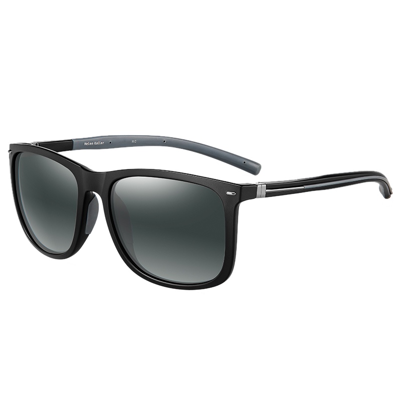 海伦凯勒新款墨镜男士复古方形太阳镜绅士偏光开车驾驶镜