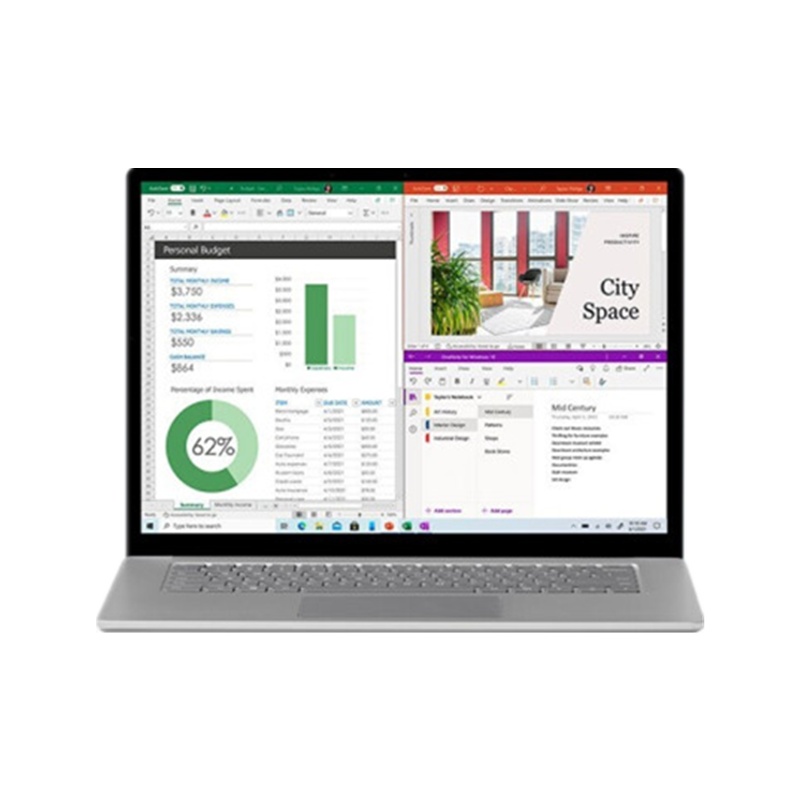 微软Surface Laptop4商用版 i5 8G+256G 13.5英寸触屏轻薄本 亮铂金 Win10Pro 3年保