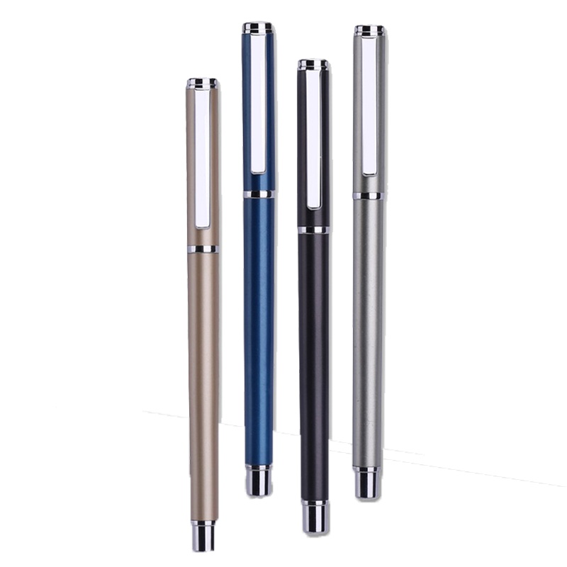 得力(deli)S98金属中性笔黑12支/盒0.5mm水笔签字笔水性笔碳素笔考试宝珠笔办公用品