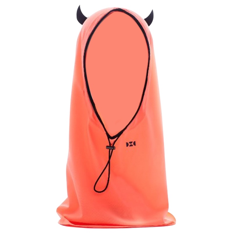 HOII小恶魔防晒头套-红色 全脸防晒脖套 登山遮阳冰丝透气面罩脸基尼 UPF50+专业抗紫外线