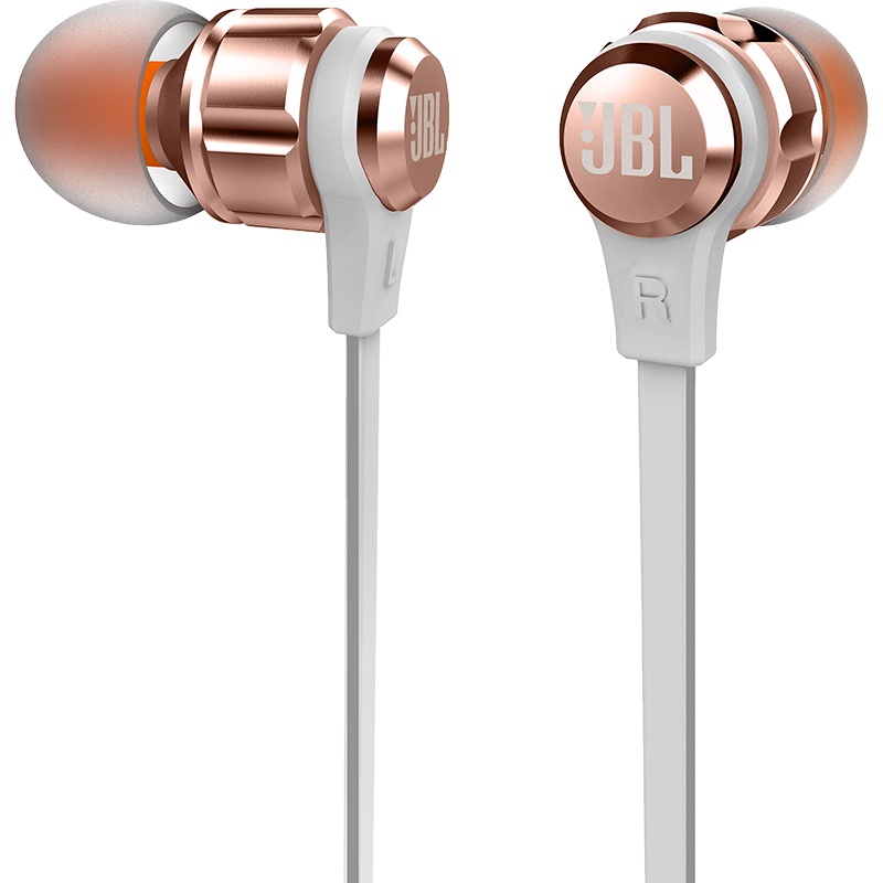 JBL T180A 立体声入耳式耳机 粉色
