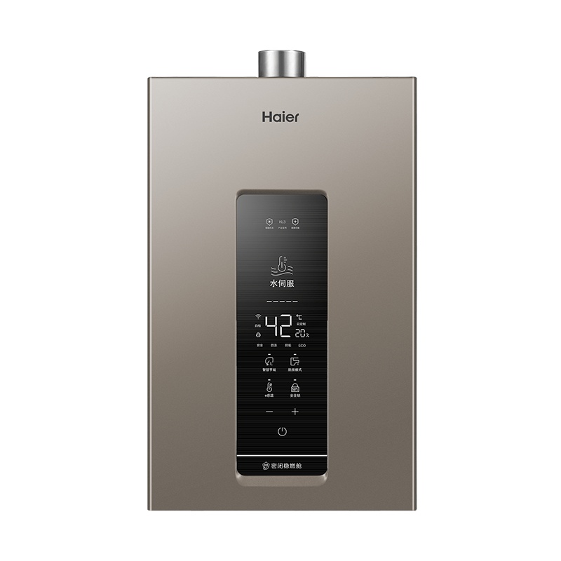海尔(Haier)16升燃气热水器天然气 水伺服恒温 WiFi智控 轻音节能 健康抑垢JSQ31-16KL3U1
