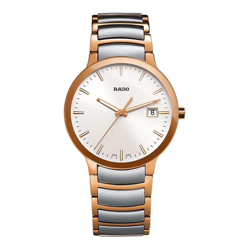 雷达(RADO)瑞士手表 晶萃系列商务经典款石英男表 38mm盘 钢带 R30554103