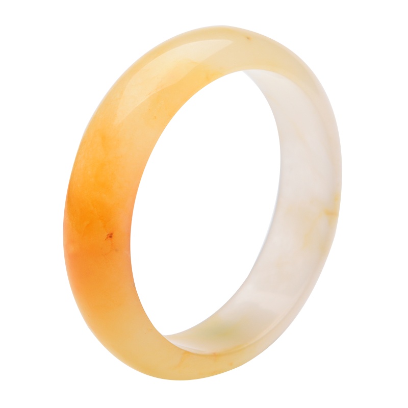 臻玉盈天然新疆金丝玉镯子送妈妈女友节日礼物 附鉴定证书